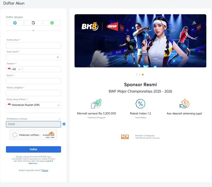 BK8 login